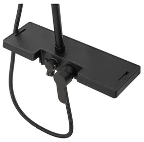 REA-P0636 - Set doccia BRAVO nero opaco