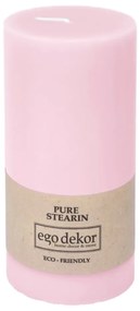 Candela rosa Friendly, durata di combustione 50 h Eco - Eco candles by Ego dekor
