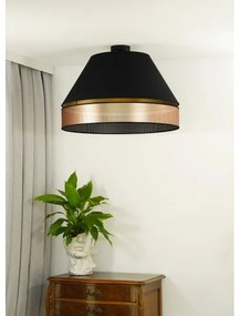 Duolla - Lampadario a plafone COPPER SHINY 1xE27/15W/230V diametro 60 cm nero/rame