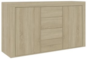 Credenza rovere sonoma 120x36x69 cm in truciolato