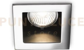 Funky faretto incasso cromo 1 luce attacco gu10 9x9cm