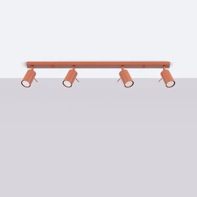 Sollux SL.1510 - Faretto RING 4xGU10/10W/230V rosso