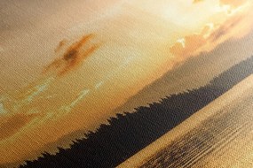 Quadro su tela – Riflesso del lago di montagna