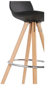 Sgabello da bar nero, altezza seduta 64 cm Anau - Kokoon