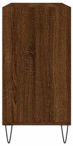 Credenza rovere marrone 103,5x35x70 cm in legno multistrato