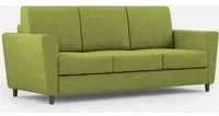 Divano 3 Posti 212x85x85 cm Yasel in Tessuto Verde