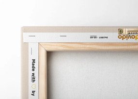Quadro su tela – Japandi natura morta con foglie