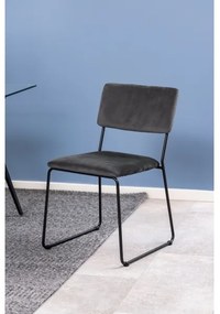 Sedia da pranzo COLE 1 pz grigio scuro