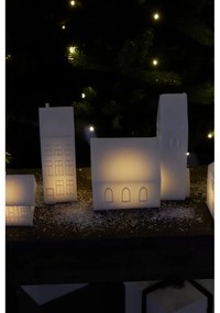 Decorazione luminosa bianca con alimentazione a batteria Copenhagen Half-Timbered House – Sirius