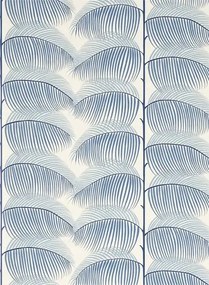 Tropische Tapete Manila von Sanderson - Blue/ Linen