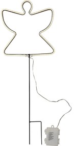 Decorazione luminosa nera per esterni con motivo natalizio Neon Angel - Star Trading