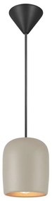 Nordlux - Lampadario a sospensione con filo NOTTI 1xE27/25W/230V grigio