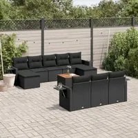 Set Divani da Giardino 11 pz con Cuscini in Polyrattan Nerocod mxl 92184