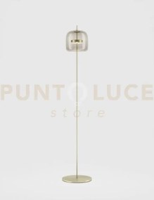Jube lampada da terra p fume' trasparente oro satinato 2 l2415 1 l...