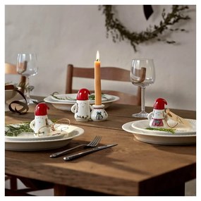 Portacandela in ceramica a tema natalizio Hammershøi Christmas Father Elf – Kähler Design