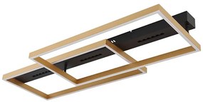 Globo 48461-54 - Plafoniera LED LUFFY LED/54W/230V nero/oro