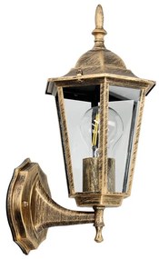 Applique da esterno 1xE27/60W/230V IP44 dorata