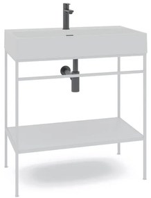 Mobile sottolavabo e lavabo Outline per vasca centrale bianco L 80 x H 89 x P 45.5 cm