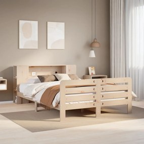 Giroletto Senza Materasso 140x200 Cm İn Legno Massello Di Pino /