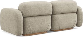 Divano componibile beige con rivestimento in bouclé 190 cm Ailani – Makamii