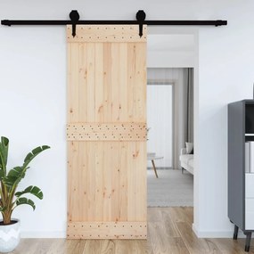 Porta Narvık 85x210 Cm İn Legno Massello Di Pino /