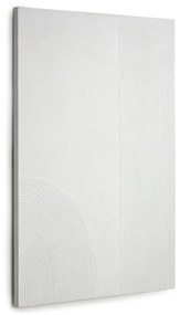 Kave Home - Quadro Adelta strisce bianche 80 x 110 cm