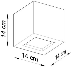 Sollux SL.0005 - Applique LEO 1xE27/60W/230V bianco