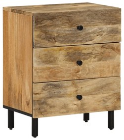 Comodino 50x33x60 Cm İn Legno Massello Di Mango /