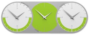 CalleaDesign Orologio World clock a 3 fusi – verde mela