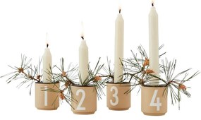 Candelieri in porcellana in set da 4 pezzi Mini - Design Letters