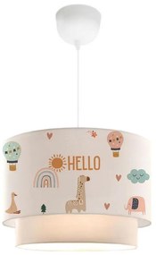 Lampadario per cameretta CANDY 1xE27/40W/230V bianco/multicolore