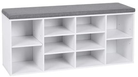 Scarpiera VOREN bianca/grigia