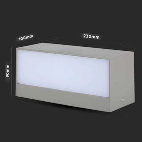 LED Applique da esterno LED/12W/230V 6400K IP65