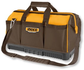 Borsa portattrezzi Ingco 41x25x26 cm, rigida, base rinforzata, tracolla