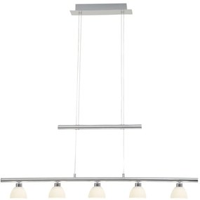 Lampadario LED moderno Tonja grigio Ø98cm, luce calda 285 lumen, BRILLIANT