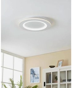 Plafoniera LED moderno Padrogiano-Z, bianco Ø 45 cm, luce calda dimmerabile EGLO