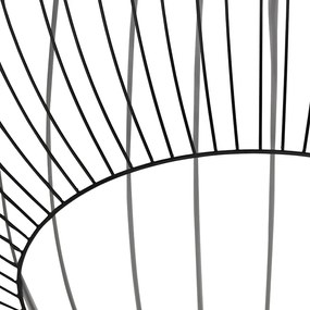 Lampada a sospensione di design rotonda nera 70 cm - Dos