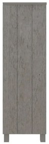 Libreria hamar grigio chiaro 85x35x112cm legno massello di pino