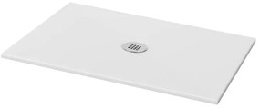 Piatto doccia in ceramica extra slim bianco L 160 x L 80 cm opaco