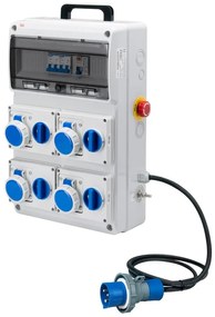 Centralino elettrico non cablato ROSI Quadro ACS con 4 prese interbloccate 37 x 55 x 18.6 mm