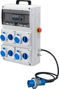 Quadro elettrico preassemblato non cablato ROSI ACS 6 Kw con 4 prese interbloccate + pulsante emergenza