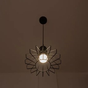 Lampadario sospeso con cavo SOLANO 1xE27/15W/230V nero/cromo lucido