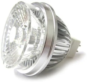 Lampada Faretto LED Dicroica MR16 GU5.3 COB 5W Bianco Freddo 12V Con Lente Fisheye