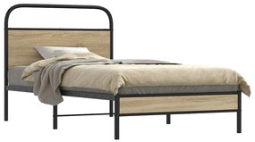 Giroletto Senza Materasso Rovere Fumo 90x200 Cm İn Truciolato /
