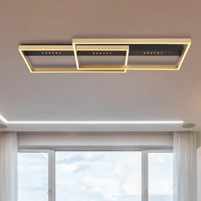 Plafoniera LED moderno Luffy, nero GLOBO