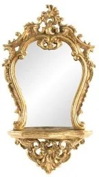 Specchio da parete DKD Home Decor 38 x 13 x 68 cm Cristallo Dorato Resina Neoclassico