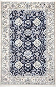 Nain Tappeto persiano 230 x 160 Blu (Iran) Annodato A Mano