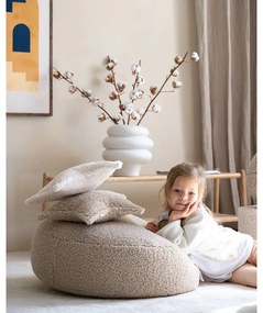 Cuscino per divano da bambini marrone chiaro con rivestimento in bouclé Star – Wigiwama