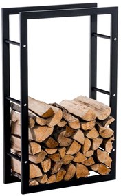 Portale Di Casa: Supporto Per Legna Kaminholzständer Keri V3 Nero / 25x80x100 C