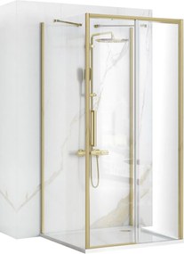 Cabina Doccia A Parete REA Rapid Slide  Brush Gold
